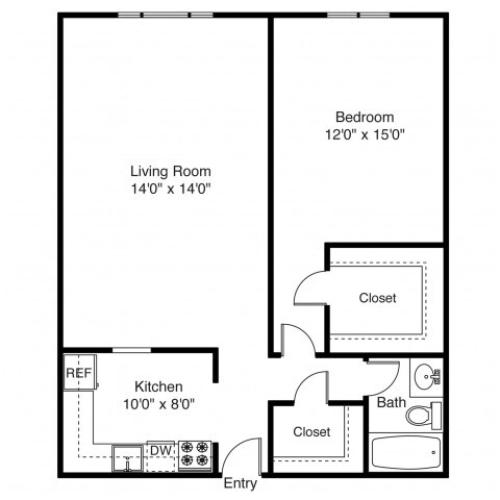 Studio 1 Bath Apartment In East Providence Ri East