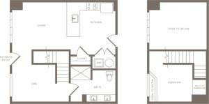 904 square foot one bedroom one bath den apartment floorplan image