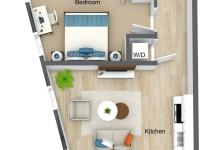 1 Bedroom 1 Bathroom  A8