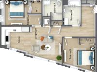 2 Bedroom 2 Bathroom B1