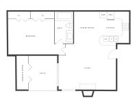 1 BR - Patio