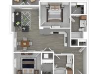 2 Bdrm Floor Plan | Apartments For Rent In Edgewood Washington | 207 East