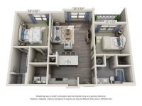 Harrison | 2 bed 2 bath | from 970 square feet