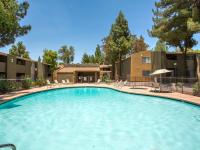 resort style pool with lounge chairs at Copper Canyon