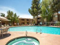 resort style pool with lounge chairs at Copper Canyon