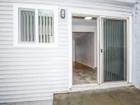 patio with sliding door