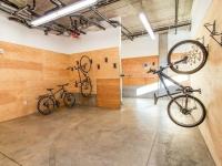 bike storage area at milano apartments