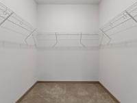 Large closet with shelving