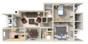 C1R Two Bedroom