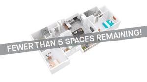 3D Floorplan depicts 3 x 2 Style A