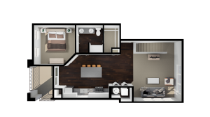 Upper Level Floor Plan View