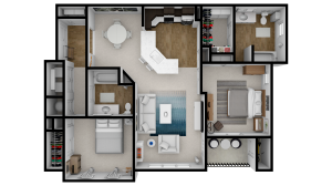 Owensboro B3 - 2 Bed 2 Bath 1188 Sq Ft