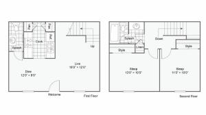 The Hub at Baton Rouge Apartment Homes Apartments For Rent Baton Rouge LA 70808 Floor Plan