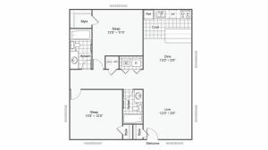 Floor Plan Image | The Hub at Baton Rouge Apartment Homes Apartments For Rent Baton Rouge LA 70808
