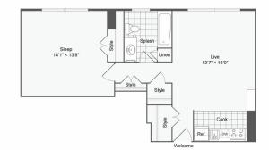 Floor Plan Image | Apartments Near Johns Hopkins | The Social North Charles