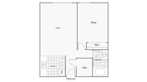 Floor Plan | The Social at Stadium Walk Apartment Homes for Rent in Ft Collins CO 80521