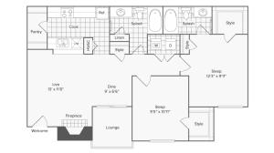 Floor Plans | ReNew North Park Apartment Homes for Rent in Midland TX 79707
