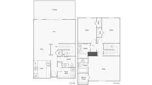 Floor Plan Layout | ReNew Highland Park Apartment Homes for Rent in Midland TX 79705
