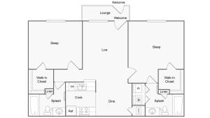 Floor Plan Image | ReNew Andrews Apartment Homes for Rent in Midland TX 79707