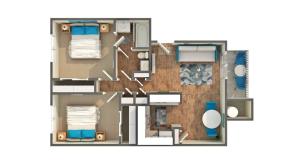 arrive santa clarita magnolia 2-bedroom floorplan