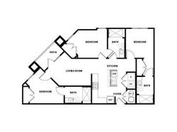 3x3 Floor Plan