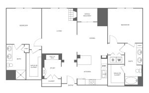 Pike Penthouse | 2 bed 2 bath | from 1316 square feet