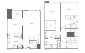 Nederland Penthouse | 2 bed 3 bath | from 1937 square feet