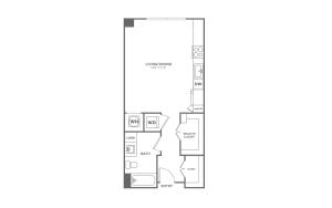 Studio (475 SF)
