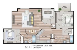 1330 Square Feet