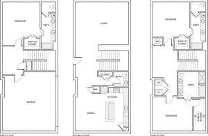 2964 3 bedroom 3.5 bathroom townhome