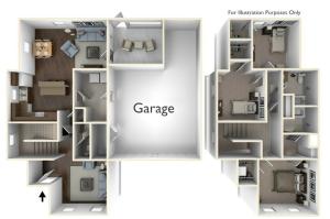 3 Bdrm Floor Plan | camp lejeune housing | Atlantic Marine Corps Communities at Camp Lejeune