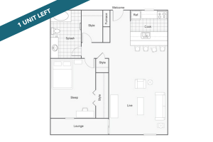 Floor Plan Image | The Social West Apartment Homes for Rent in Fort Collins CO 80521