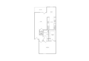 Post Oak | 1 bed 1 bath | 754 sq ft