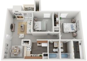 Two Bedrooms | Two Bathrooms | Patio/Balcony | Fireplace in Selected Units | Vaulted Ceilings in Selected Units