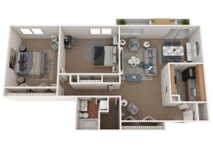 Lafayette Plaza 2 Bedroom 1 Bath