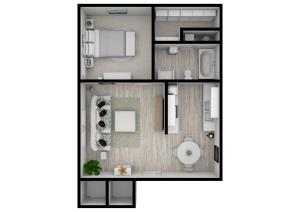 PPV A2L&A2P - 1 Bed 1 Bath 546
