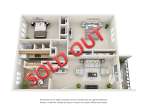 2 bedroom 1 bathroom floor plan in decatur ga