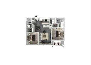2 Bedroom floor plan