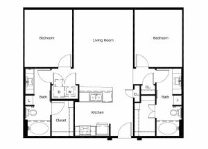 2 Bedroom 2 Bath