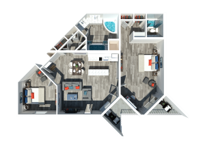 2 Bedroom 2 Bath