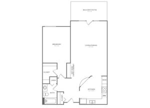 A1W | 1x1 | 845 sq ft
