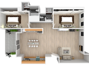 2 Bedroom 2 Bath