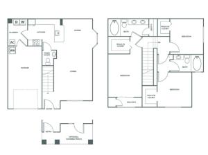 C1R | 3 bed 3 bath | from 1379 square feet