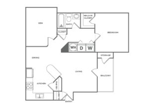 A5 | 1 bed 1 bath | from 880 square feet