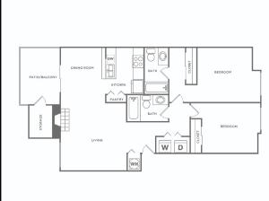 Two Bedroom / Two Bath | 2 bed 2 bath | 1006 sq ft