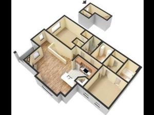 Vivaldi - Two bed Two bath - 1215 sq ft