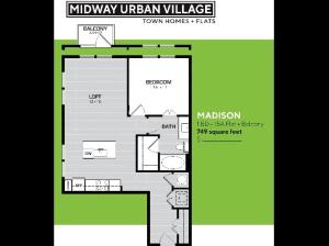 1 Bedroom Floorplan
