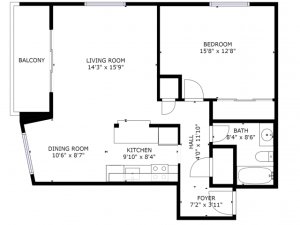 One Bedroom with Balcony
