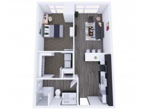 1x1 Floor Plan