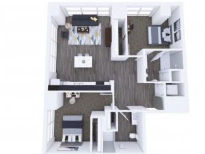 2x2 Floor Plan